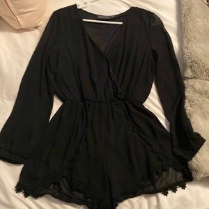 Astr long sleeve romper